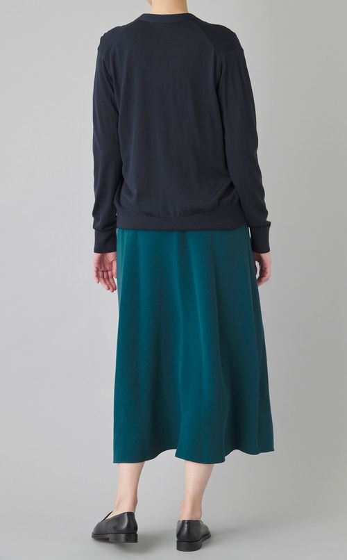 ウール混Vネックカーディガン