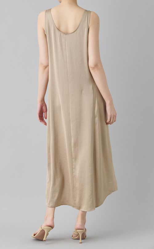 クラッシュサテンワンピース