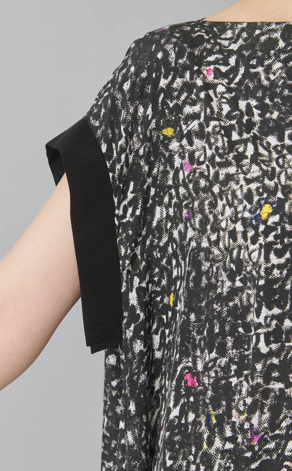 プリントアシメトリードレス