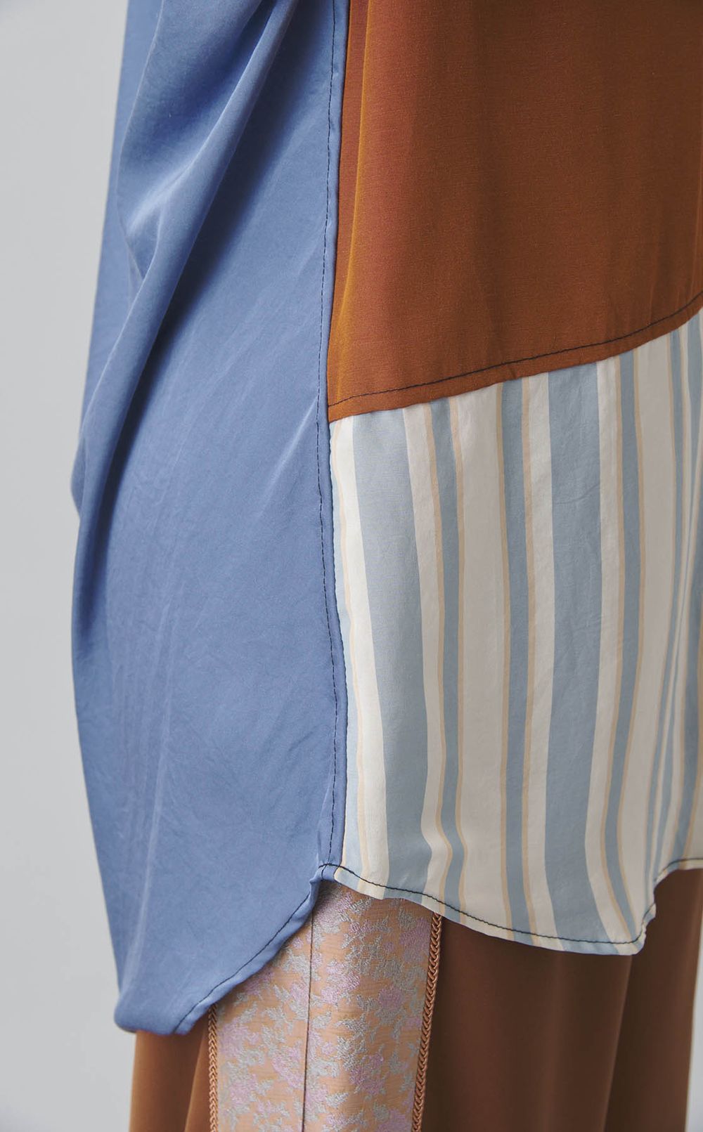 【reADdress】パッチワークロングスリーブシャツ