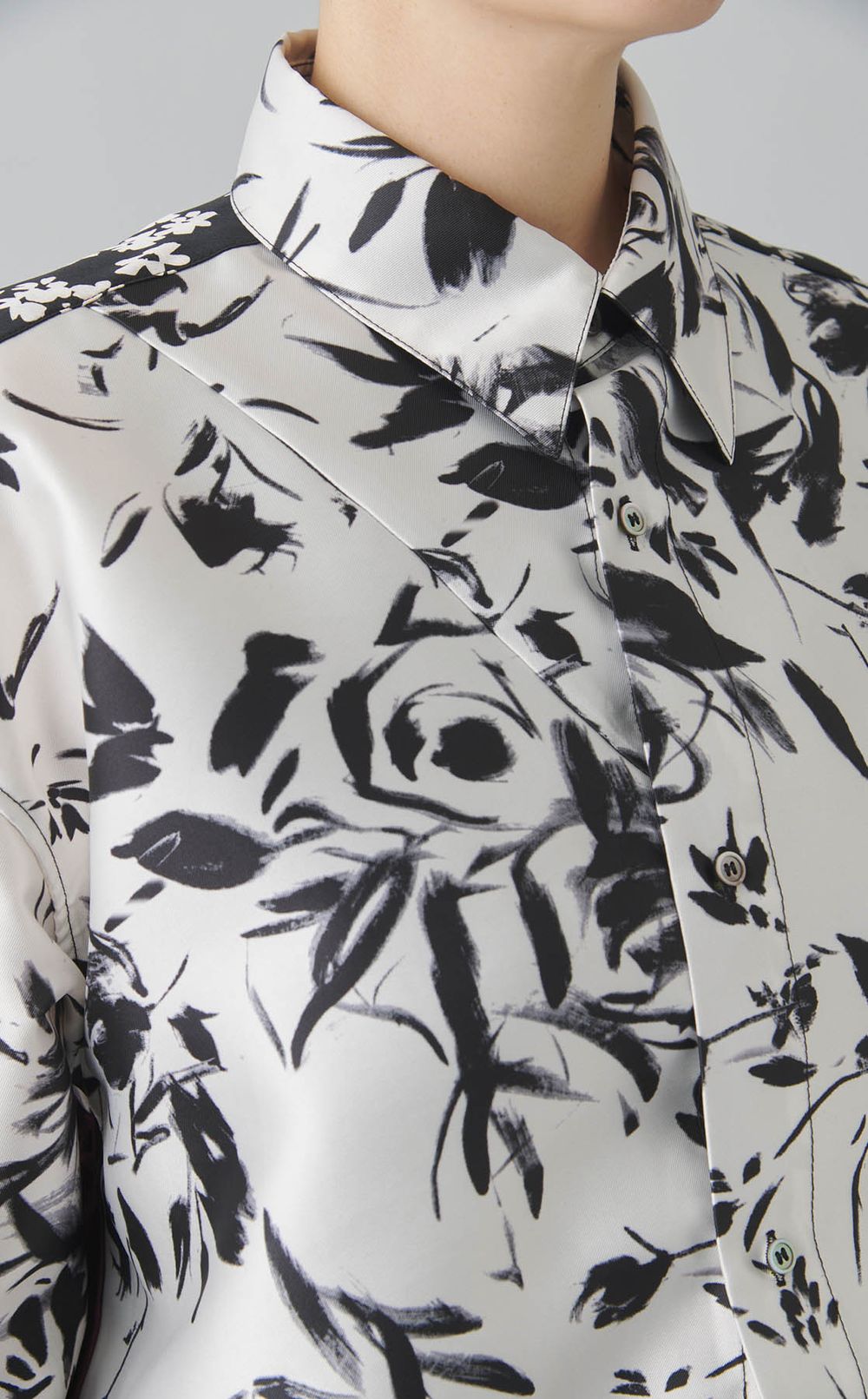 【reADdress】パッチワークロングスリーブシャツ