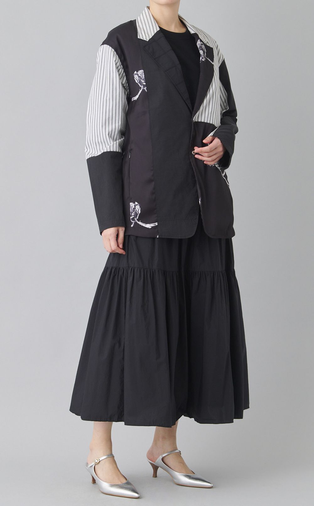 【reADdress】パッチワークテーラードジャケット