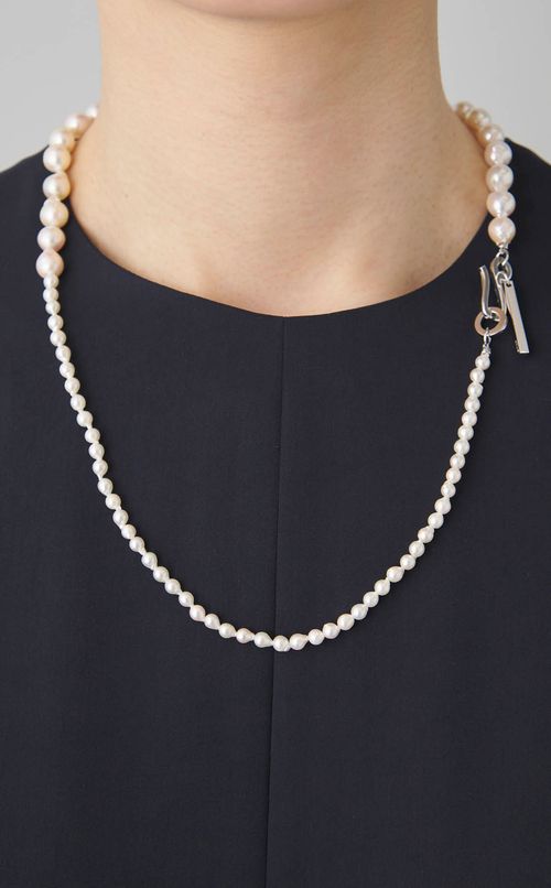 アコヤバロックパール2トーンネックレス