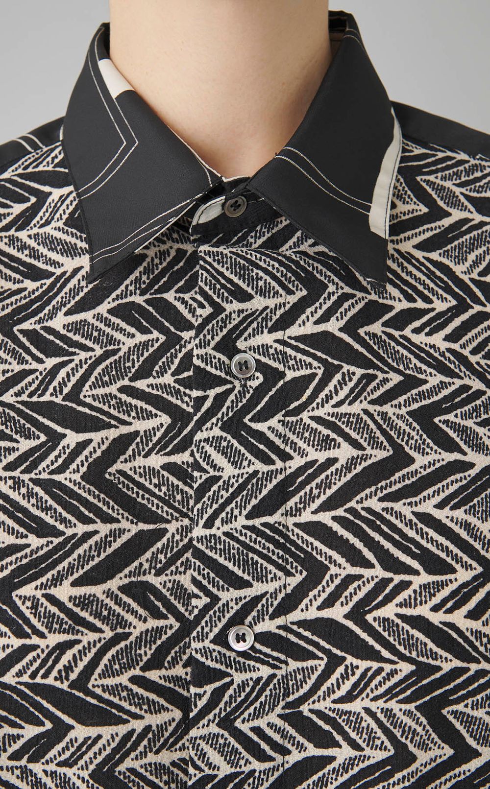 【reADdress】パッチワークロングスリーブシャツ