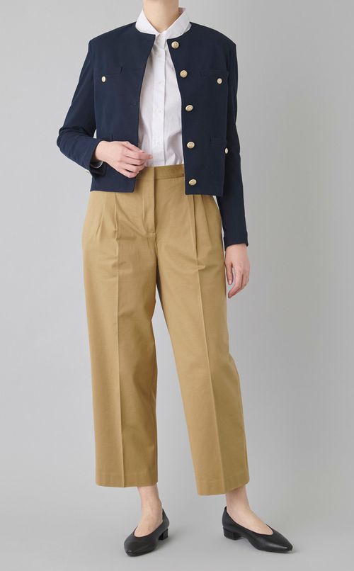 ライトジャージプリーツパンツ