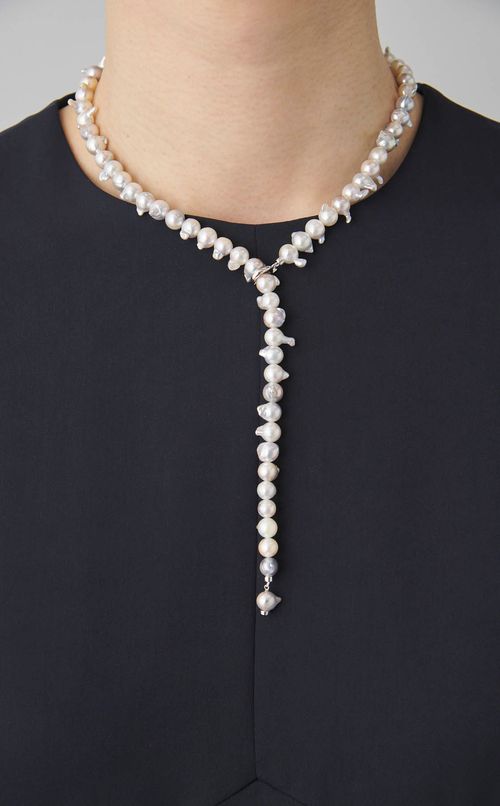 アコヤバロックパールクリッカーネックレス