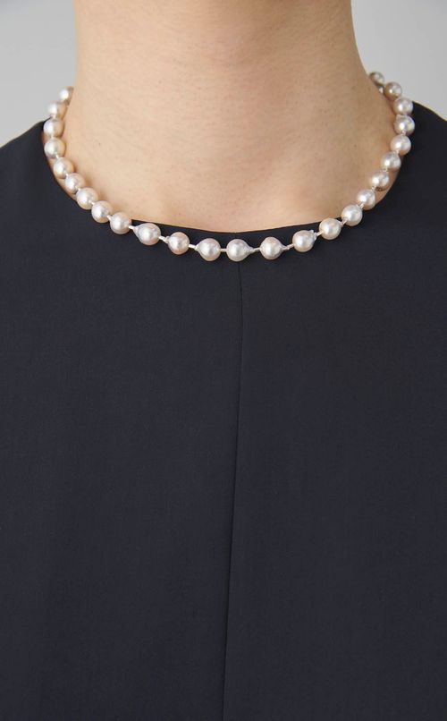 アコヤバロックパールビーズネックレス
