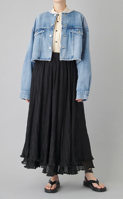 デニムショートブルゾン