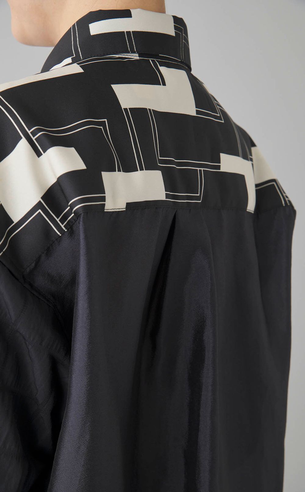 【reADdress】パッチワークロングスリーブシャツ