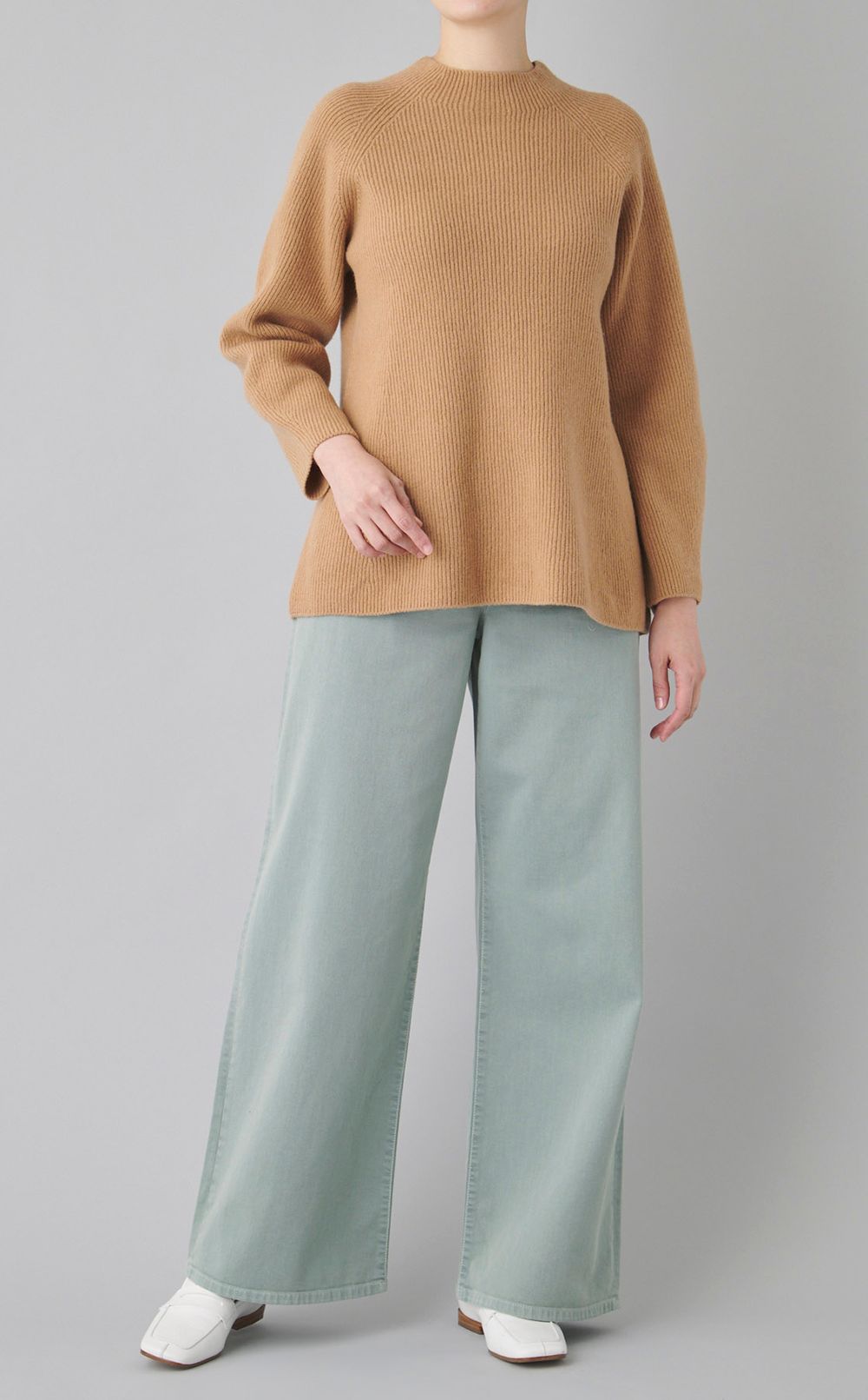 ウォームキャッシュウールクルーセーター