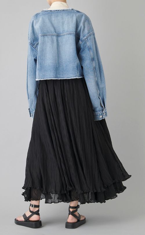 デニムショートブルゾン