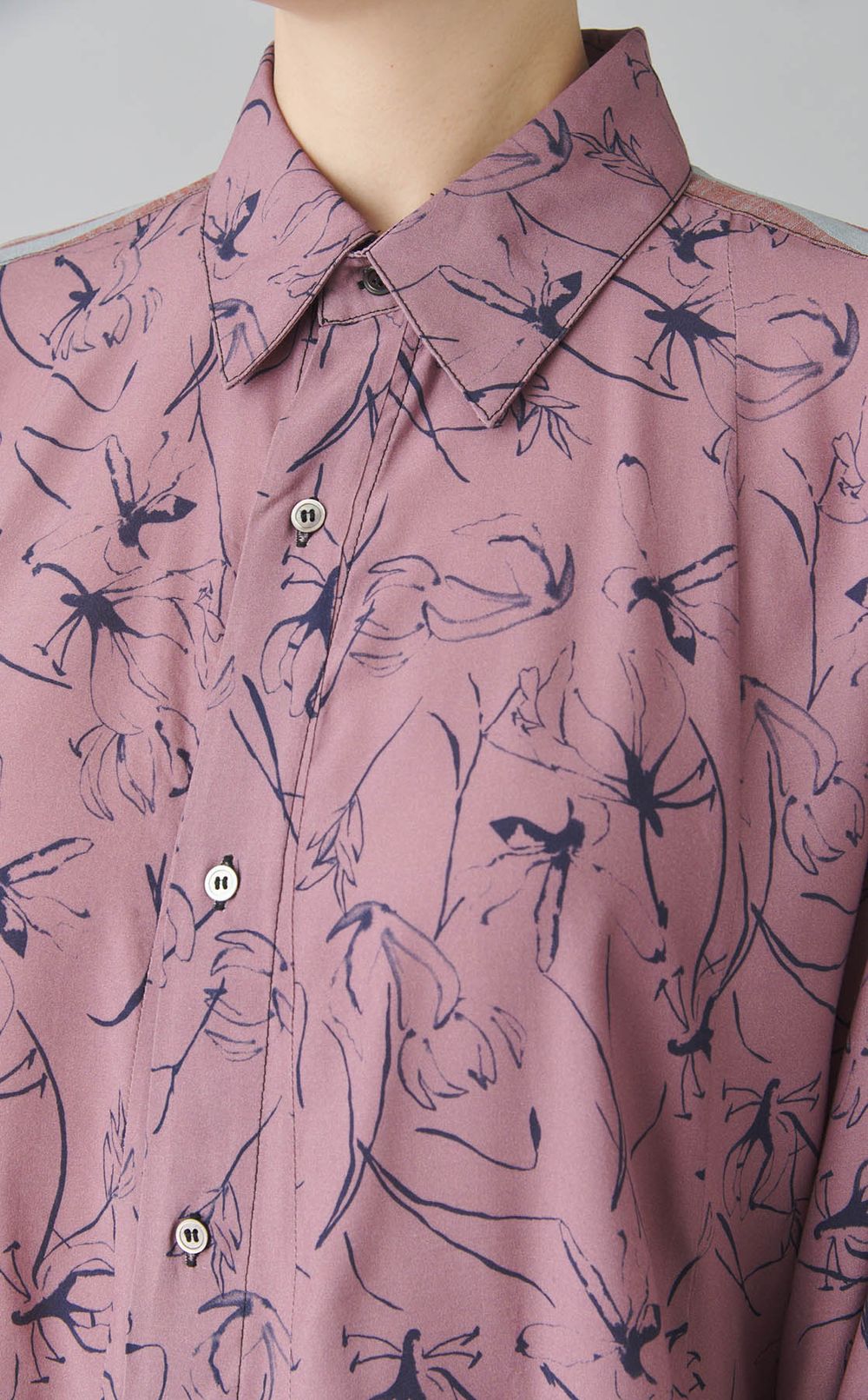 【reADdress】パッチワークロングスリーブシャツ