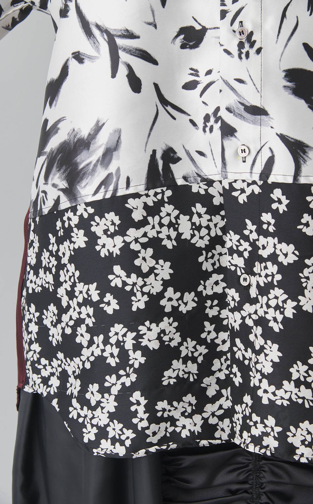 【reADdress】パッチワークロングスリーブシャツ