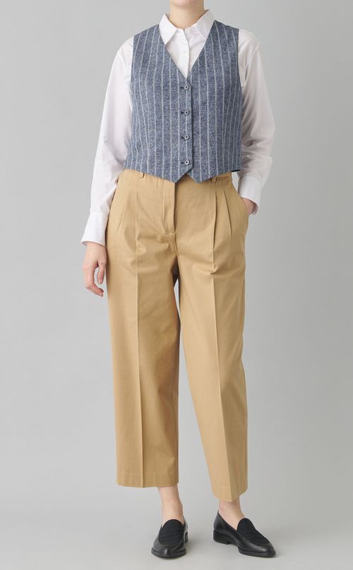 ライトジャージプリーツパンツ