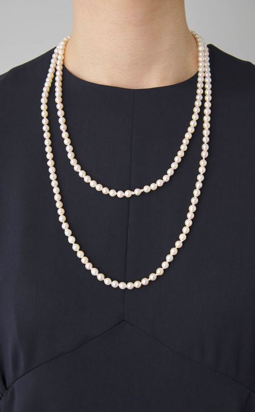 アコヤバロックパールロングネックレス