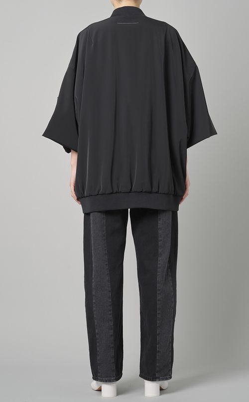 ハーフスリーブジップブルゾン