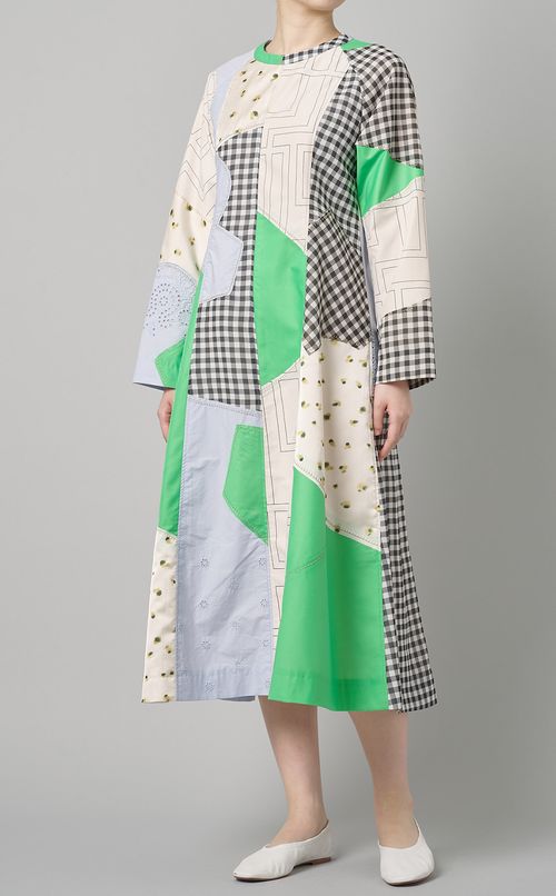 【reADdress】パッチワークワンピース