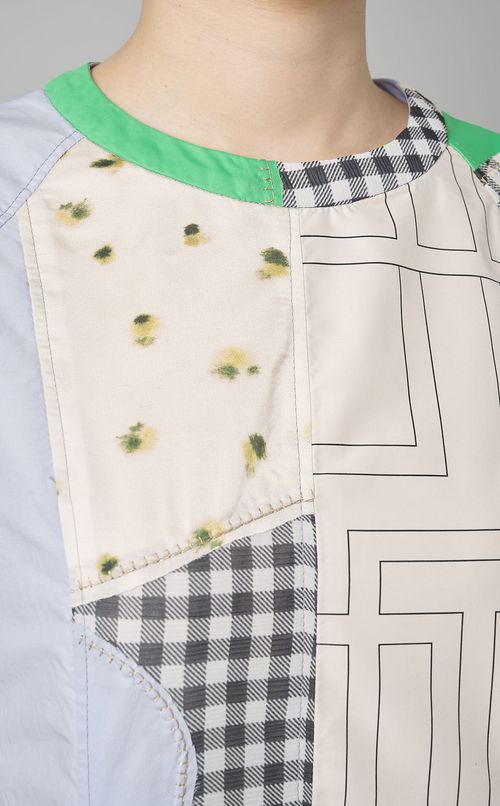 【reADdress】パッチワークワンピース