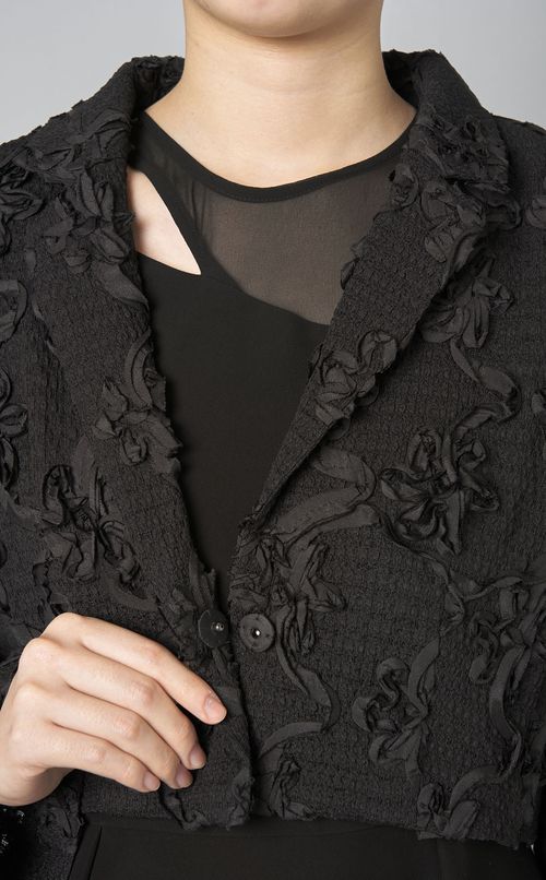 コードジャガードショートジャケット