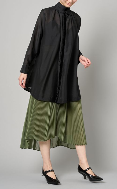 オーガンジープリーツスカート