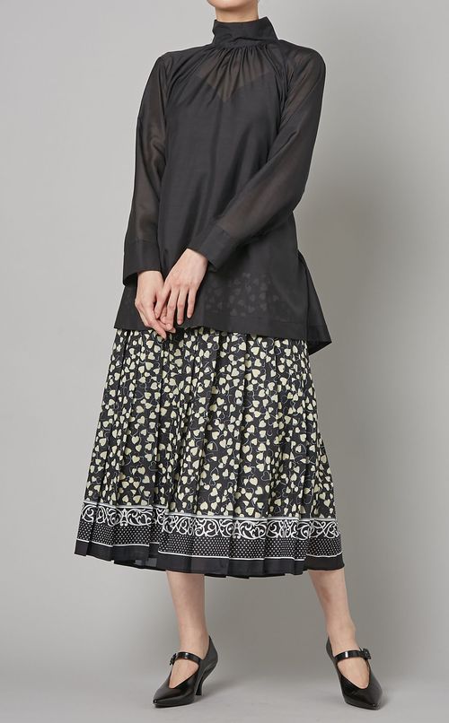 ハートスカーフプリーツスカート