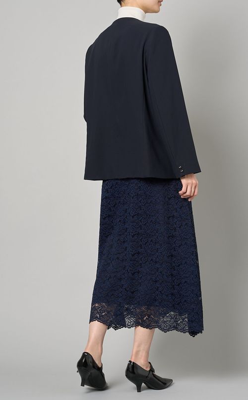 ダブルクロスノーカラージャケット