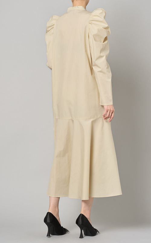 パフスリーブボウタイワンピース