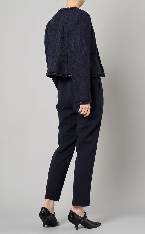 ツイードペプラムジャケット