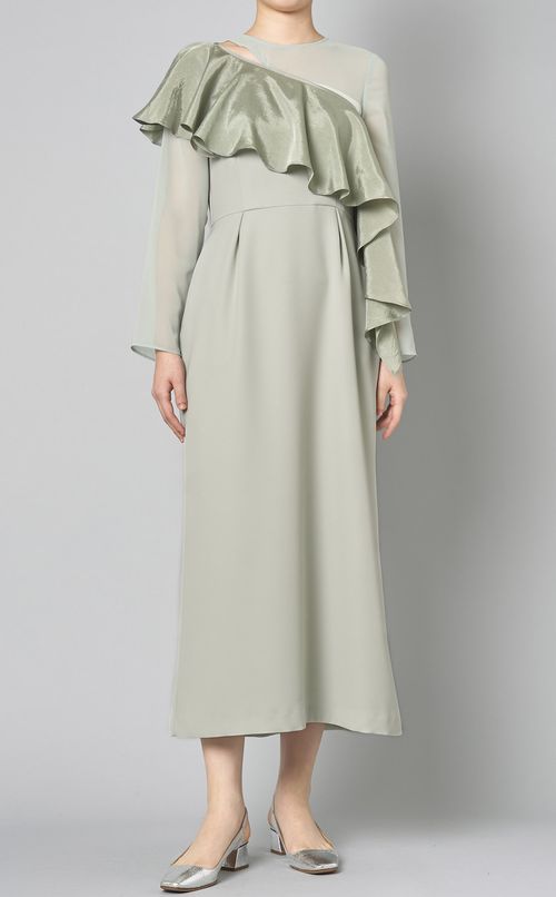 セットショール切替ワンピース