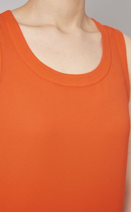 セーブルノースリーブプリーツドレス