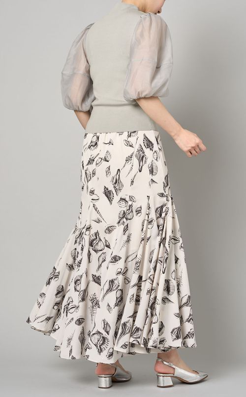 シアースリーブニットプルオーバー