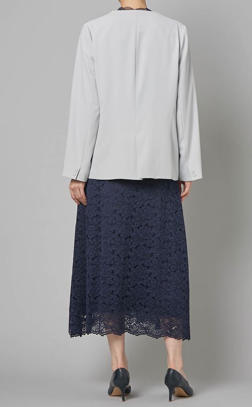 ダブルクロスノーカラージャケット