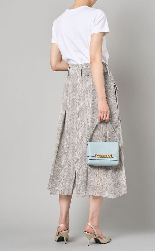 チェーン付レザーミニポーチバッグ