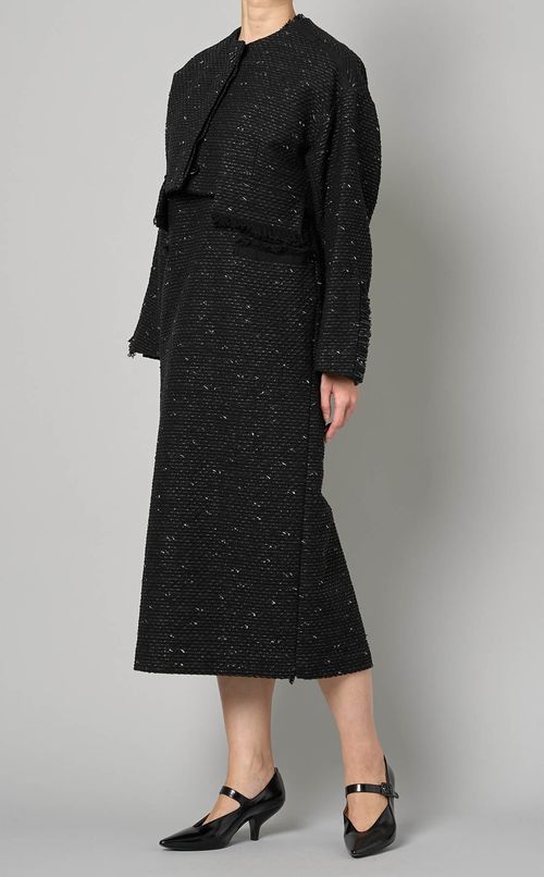 ツイードクロップドジャケット