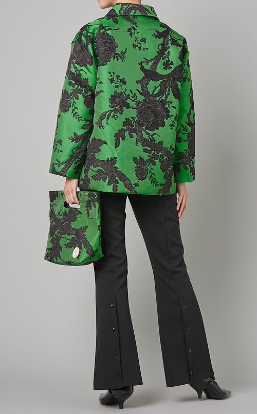 フラワージャガードショートジャケット
