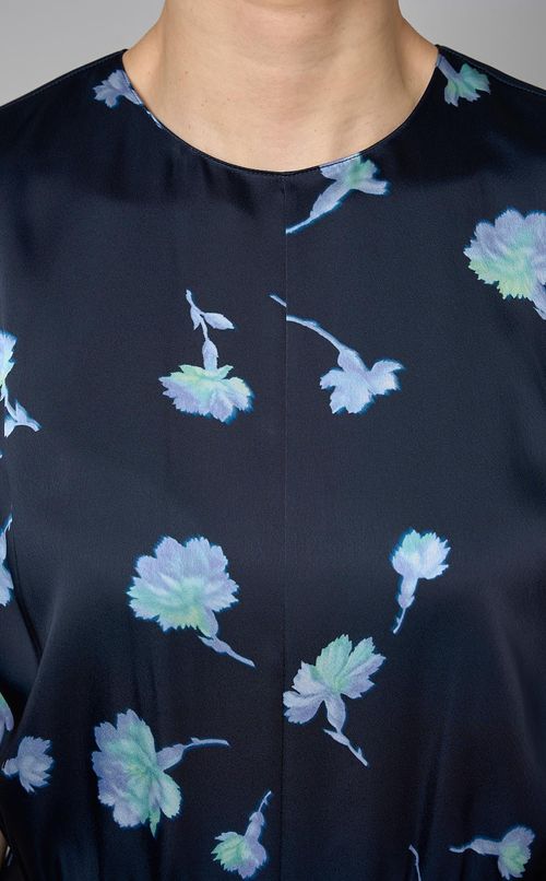 フラワープリントロングワンピース