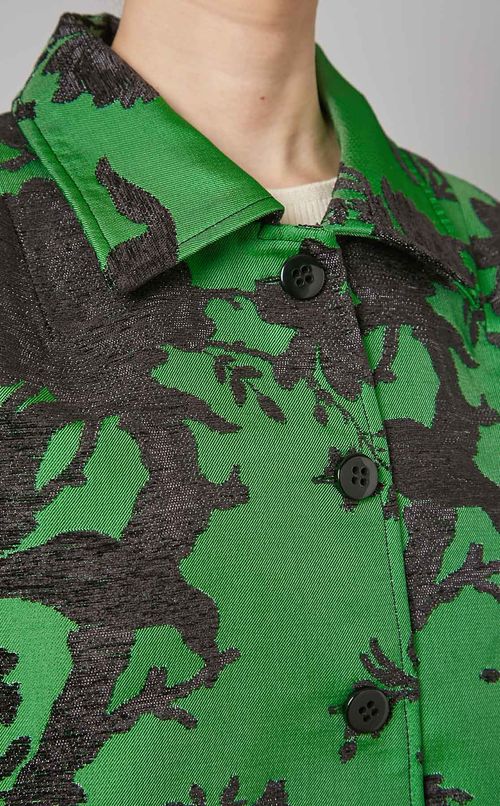 フラワージャガードショートジャケット