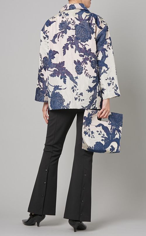 フラワージャガードショートジャケット