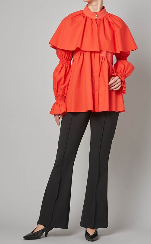 パール付ビッグカラーブラウス