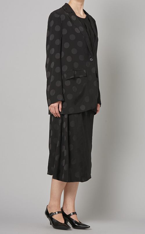 フロッキードットテーラードジャケット