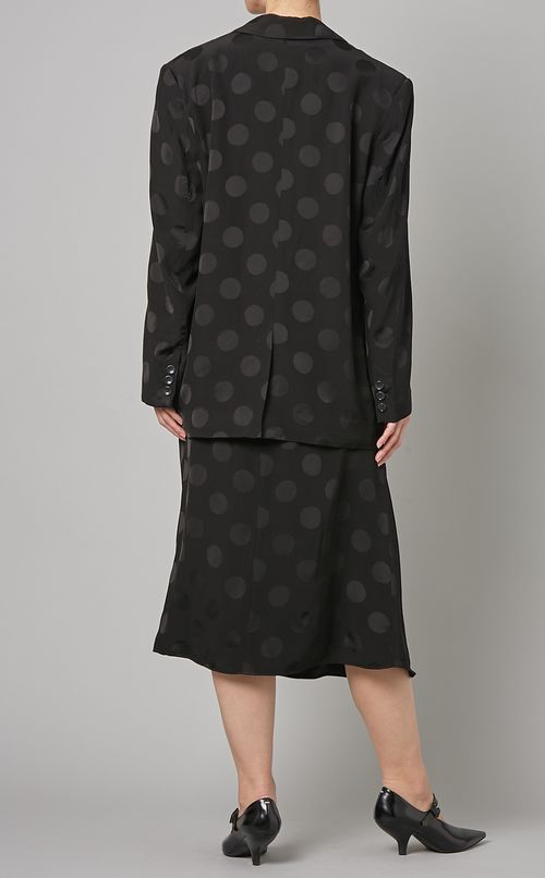 フロッキードットテーラードジャケット