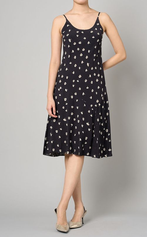フラワープリントナローキャミソールドレス