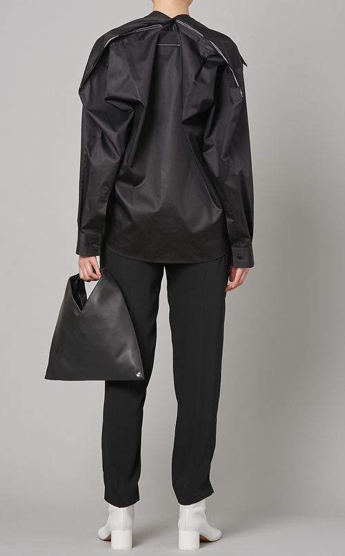 ポプリンルーズロングスリーブシャツ