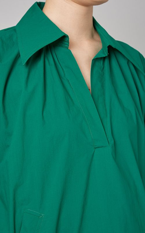 ドローストリングスキッパーシャツ