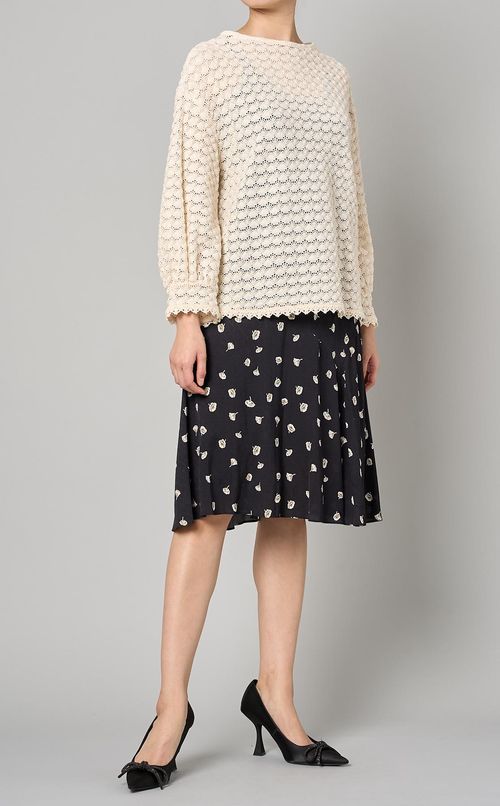 フラワープリントナローキャミソールドレス