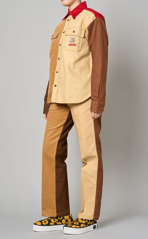 マルチカラーフロントポケットシャツ