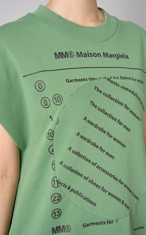 ロゴノースリーブスウェットトップス