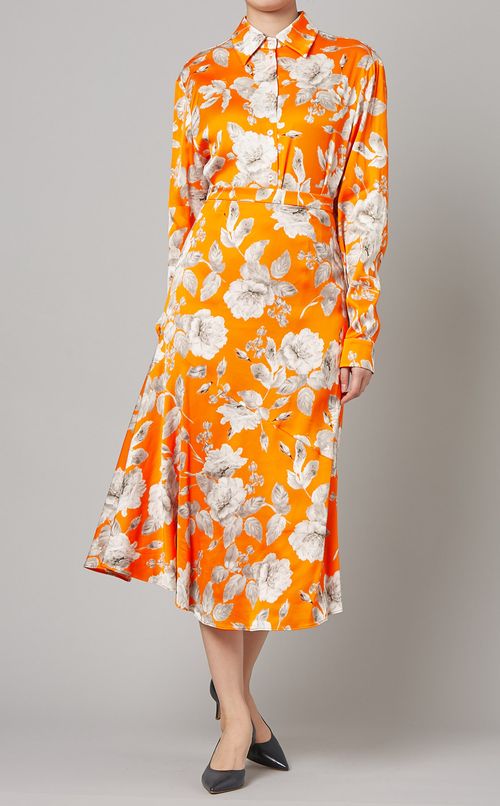 ビッグフラワープリントブラウス