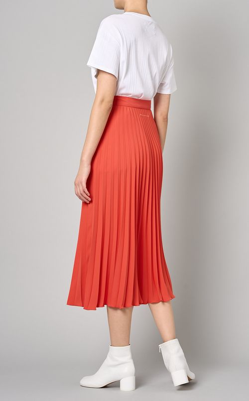 アコーディオンプリーツミディスカート