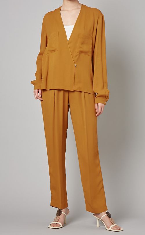 センタープレスプルオンパンツ